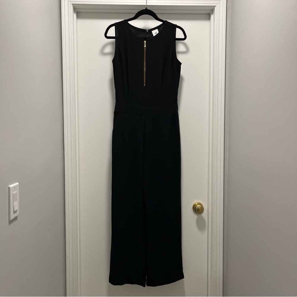 Cabi Grace Jumpsuit 4 Black Front Zipper & Back Invisible Zip Classic Sleeveless